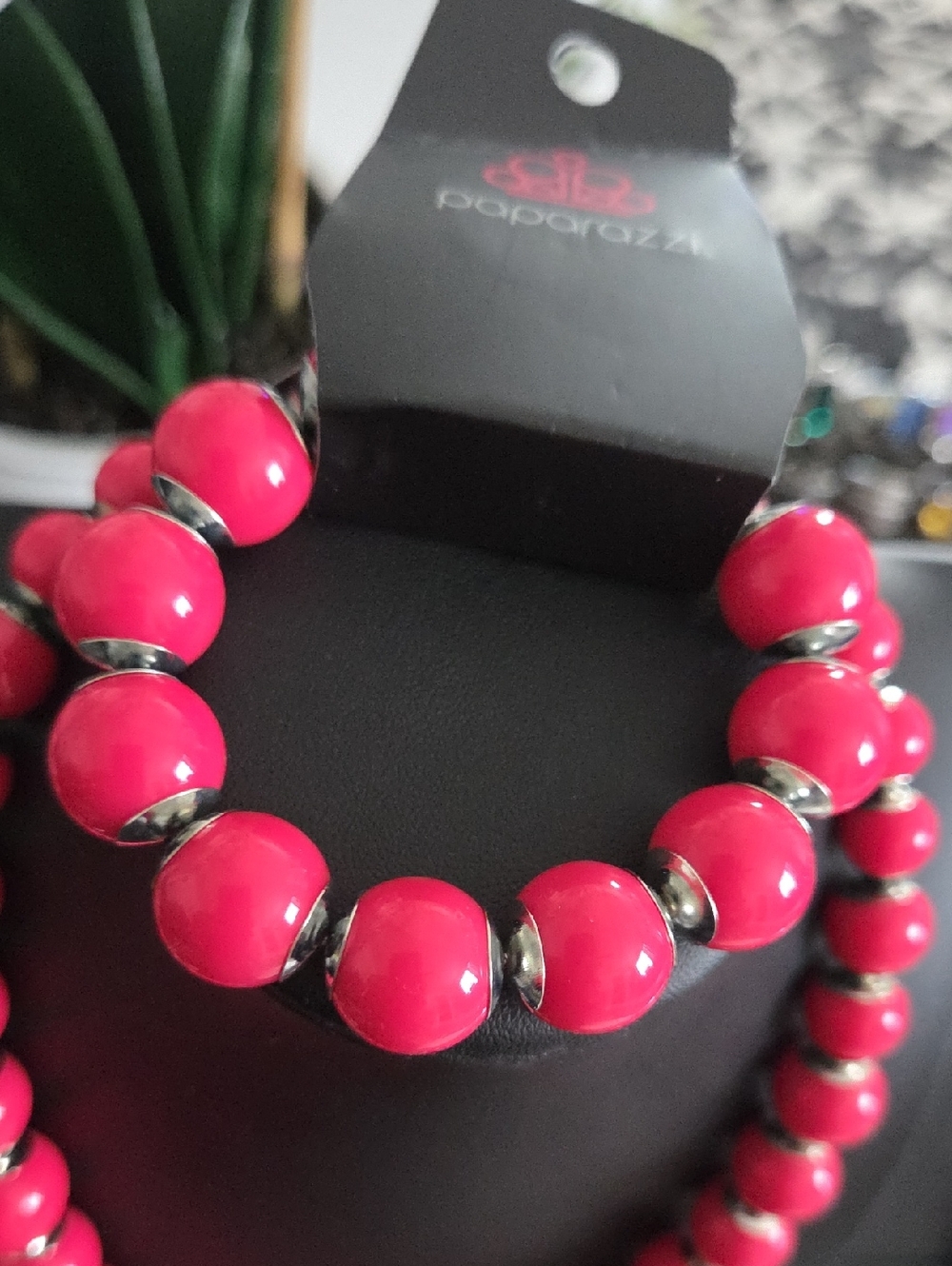 Paparazzi Every day Eye candy Pink Necklace And Bracelet Set NWT - Picture 4 of 5